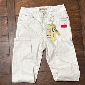 Blue Spice White Skinny Jeans Versatile Style